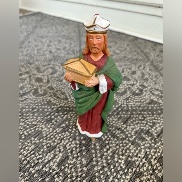 Vintage Homco Wiseman Gift Christmas Nativity Scene Replacement Figurine 5207 - Picture 6 of 12